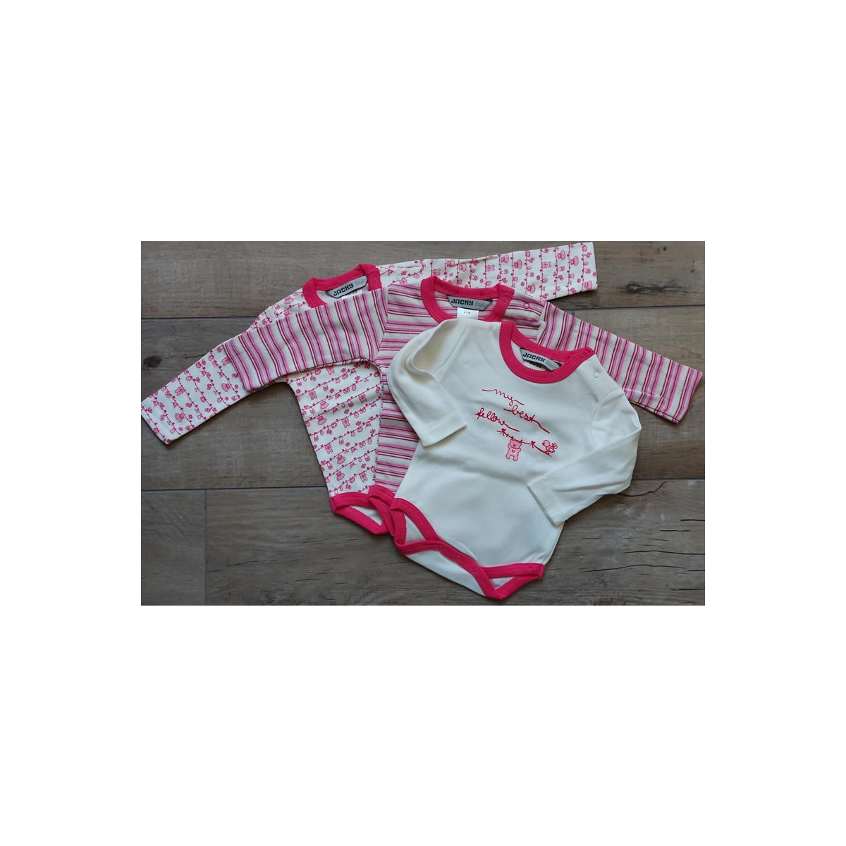 Jacky Babybody langarm My Best Fellow 3er-Set