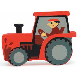 Tender Leaf Toys Bauernhof Holztier Traktor