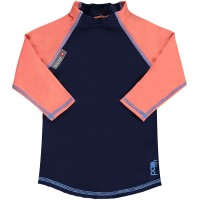 Close Pop-In UV-Schutzkleidung Langarm-Shirt Navy/Koralle