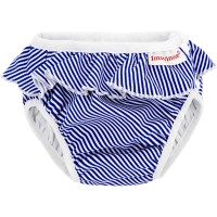 ImseVimse Schwimmwindel Gr. SL (13-17 kg) White/Blue Stripes