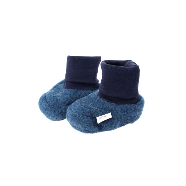 iobio Pull-Ons Babyschuhe Wollvlies jeansblau