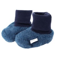 iobio Pull-Ons Babyschuhe Wollvlies jeansblau