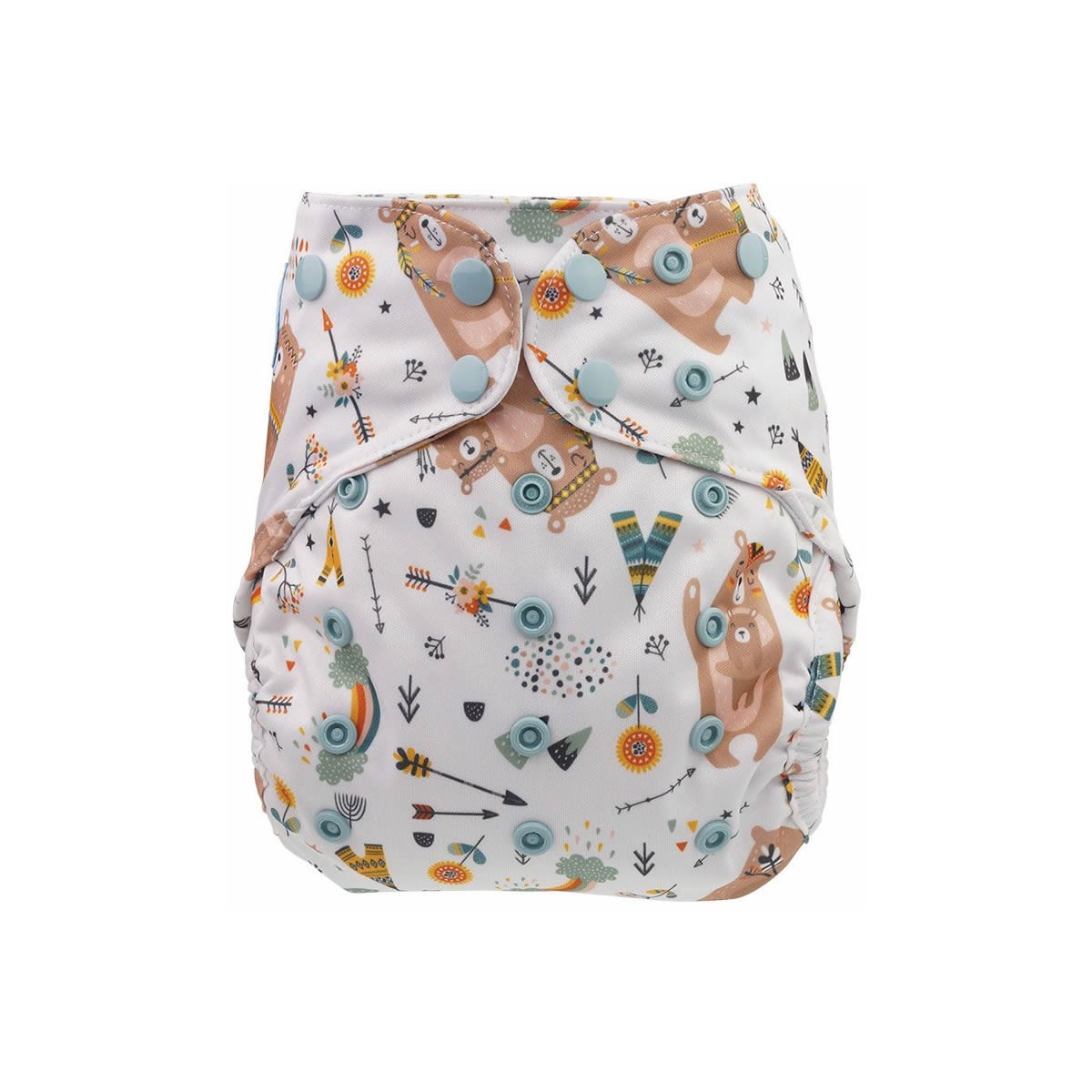 Blümchen Onesize-Überhose mit Laschen SNAP Mama...