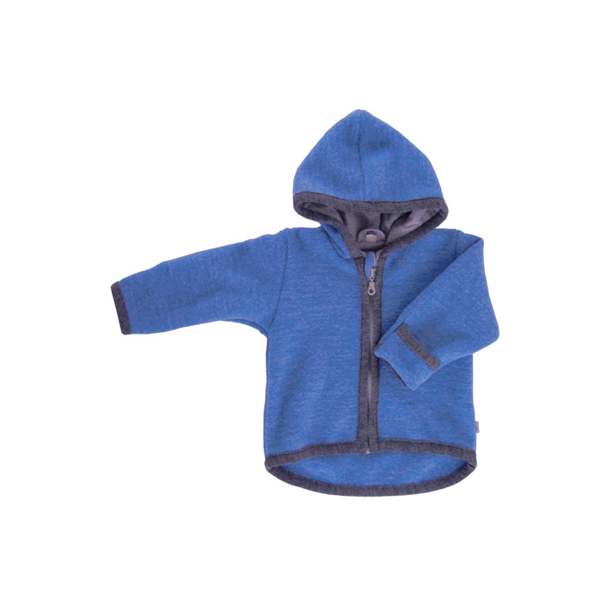 iobio Kapuzenjacke Style Milo Wollwalk blueberry