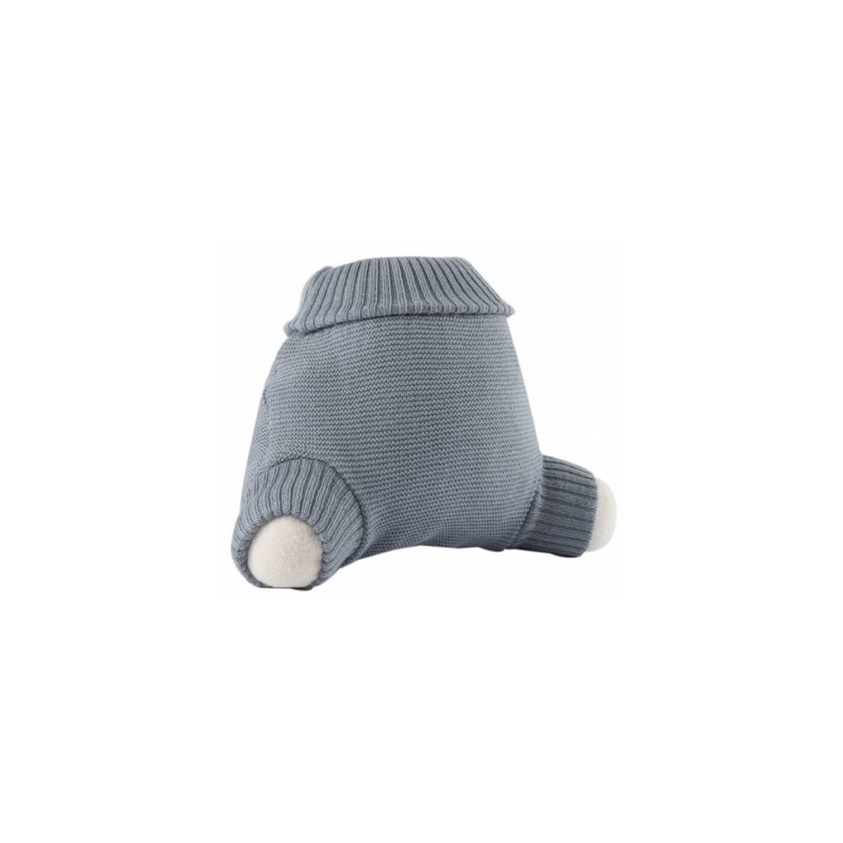 Popolini Wollüberhose gestrickt Grau