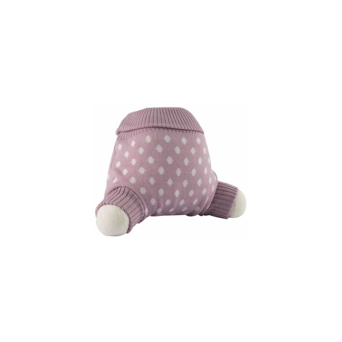 Popolini Wollüberhose gestrickt Rosa Dots