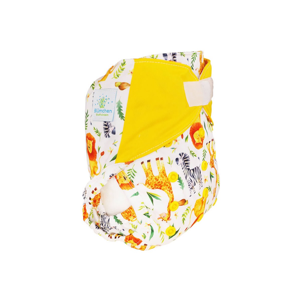 Blümchen Onesize-Überhose Laschen KLETT Zebra...