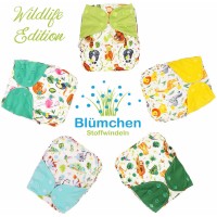 Blümchen Onesize-Überhose Wildlife Edition SNAP 5er-Set