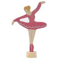 Grimms Steckfigur Ballerina Rubinrot