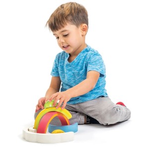 Tender Leaf Toys Stapelspiel Regenbogen Tunnel 7 Teile