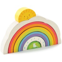 Tender Leaf Toys Stapelspiel Regenbogen Tunnel 7 Teile