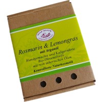 Bio-Olivenölseife Rosmarin & Lemongras mit Arganöl 100 g