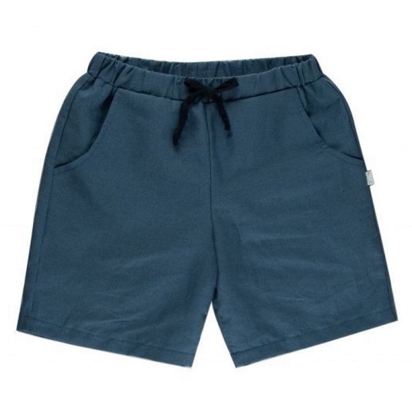 iobio Shorts Style Benedict Halbleinen Mittelblau