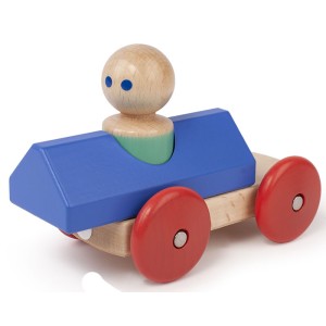Tegu Magnetische Holzbausteine Babys Rennwagen