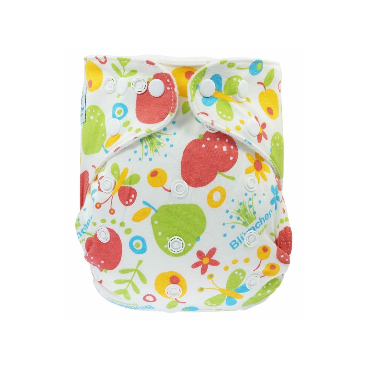 Blümchen Kuschelwindel Onesize (3-15kg) BUNT Snap...