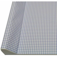 Asmi 2-Keil Wickelauflage Seidenblau Karo 50 x 70 cm
