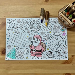 Mal mich Bunt Platzdecken aus Papier 12er-Set Weihnachten