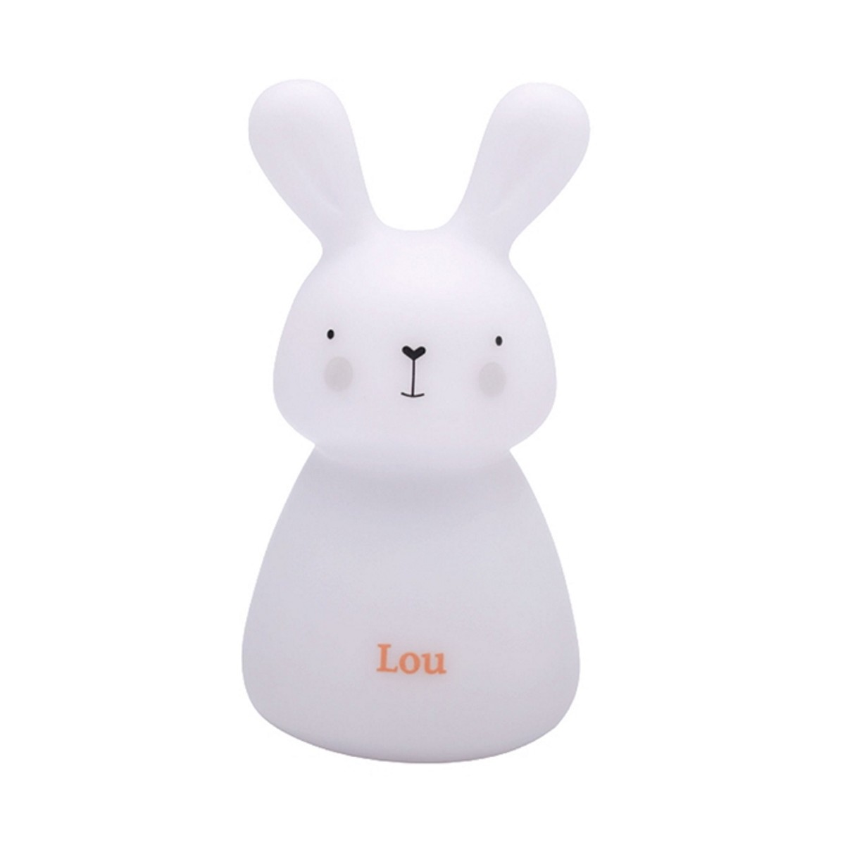 Nachtlicht Häschen Lou LED-Micro-USB Weiß
