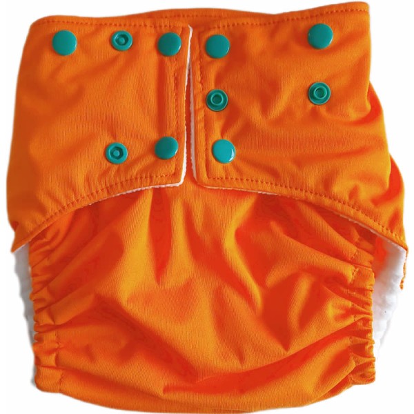 Mommys Touch One Size Pocket-Windeln *Second Hand* Druck | orange-grün