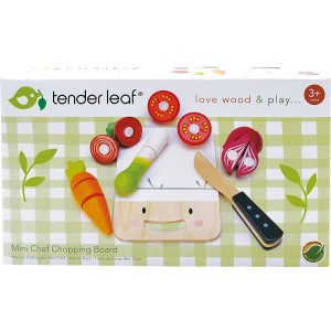 Tender Leaf Toys Holzspielzeug Schneidebrett & Gemüse 7 Teile