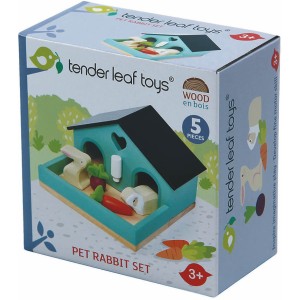 Tender Leaf Toys Hasenstall Hoppel 5 Teile