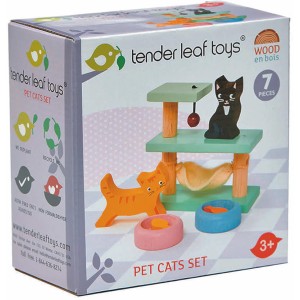 Tender Leaf Toys Katzen-Spielhaus Kitty 7 Teile