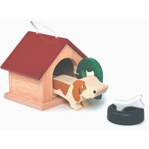 Tender Leaf Toys Hundehütte Lucky 4 Teile