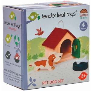 Tender Leaf Toys Hundehütte Lucky 4 Teile