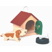 Tender Leaf Toys Hundehütte Lucky 4 Teile