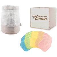 Kit Eco Belle waschbare Abschminkpads 17-teilig Bamboo multicolor