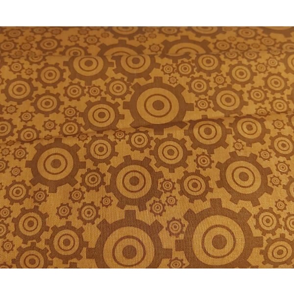 Baumwollstoff Patchworkstoff On The Go Brown