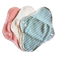 MaM Ecofit Menstruations-Pads Regular Plus 3er-Set Candy Stripe