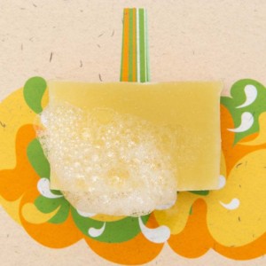 Shower Blocks Duschseife plastikfreies Seifengel 100g Sweet Orange & Bergamot