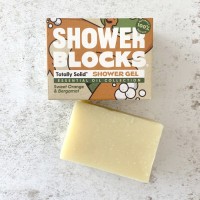 Shower Blocks Duschseife plastikfreies Seifengel 100g Sweet Orange & Bergamot