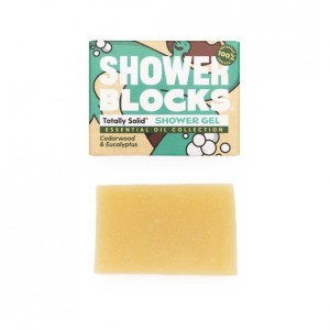 Shower Blocks Duschseife plastikfreies Seifengel 100g Cedarwood & Eucalyptus