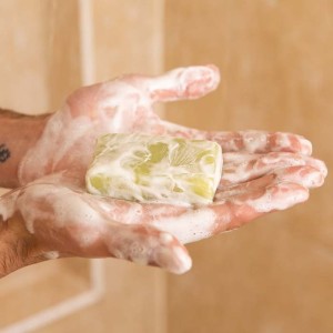 Shower Blocks Duschseife plastikfreies Seifengel 100g Lime & Sandalwood