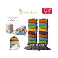 Close Pop-In Stoffwindelset V2 Bamboo Big Box Brights inkl. Newborn-Pack