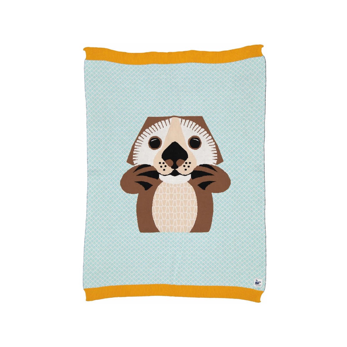 coq en pate Gestrickte Babydecke Bio-BW 105 x 75 cm