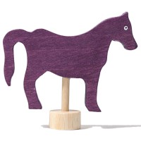 Grimms Steckfigur Violettes Pferd