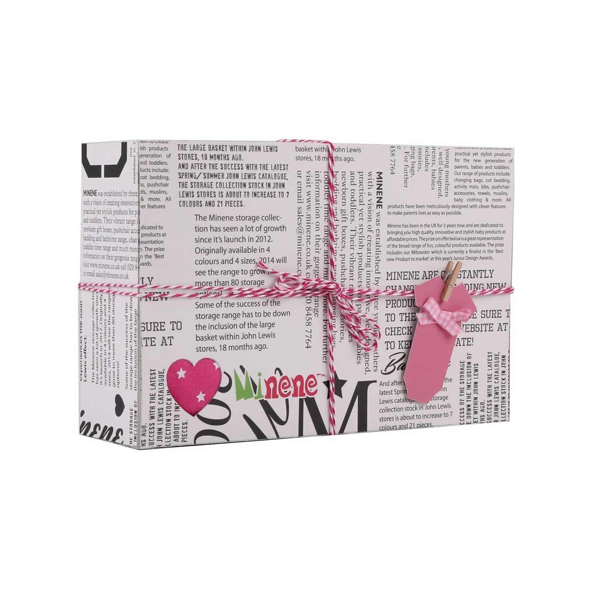 Minene Neugeborenen-Geschenkset Box rosa