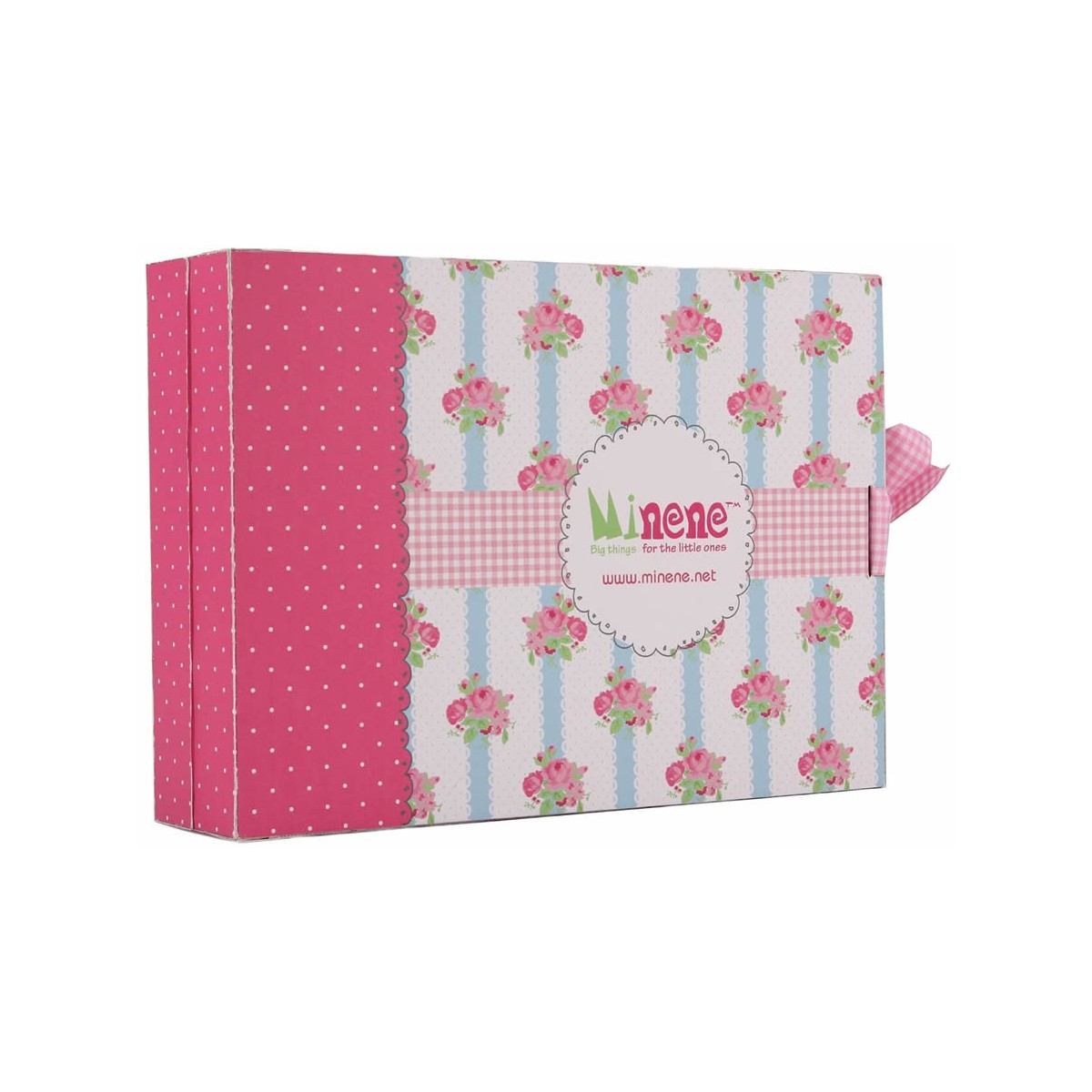 Minene Neugeborenen-Geschenkset Box rosa 3 Teile