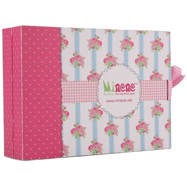 Minene Neugeborenen-Geschenkset Box rosa 3 Teile