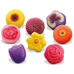 Sensorische Spielsteine Blumen 8-teilig