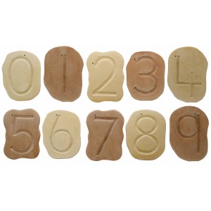 Taktile Zahlensteine für Kinder Fells-Write Number Stones 10-teilig