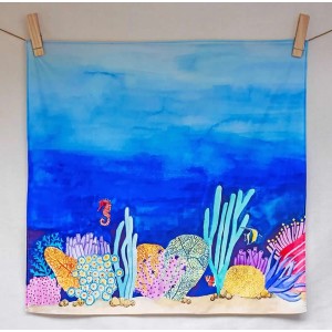 Wonderie Spieltuch Zwischen den Korallen 100 x 100 cm