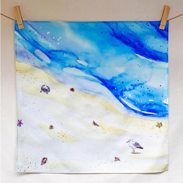 Wonderie Spieltuch Day at the Beach 100 x 100 cm