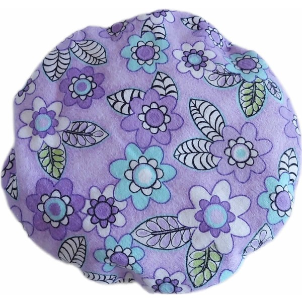 Wärmekissen rund Retro Blume Flieder inkl. Kissenhülle