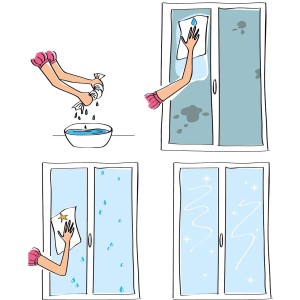 Brilltout Geniales Fensterwischtuch-Set