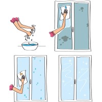 Brilltout Geniales Fensterwischtuch-Set