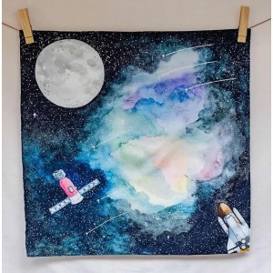 Wonderie Spieltuch To the moon 100 x 100 cm